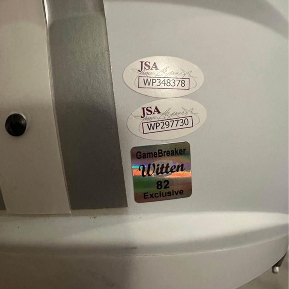 Dallas Cowboys Dak Prescott #4 & Jason Witten #82 Signed Full Size Helmet w COA - Picture 8 of 10